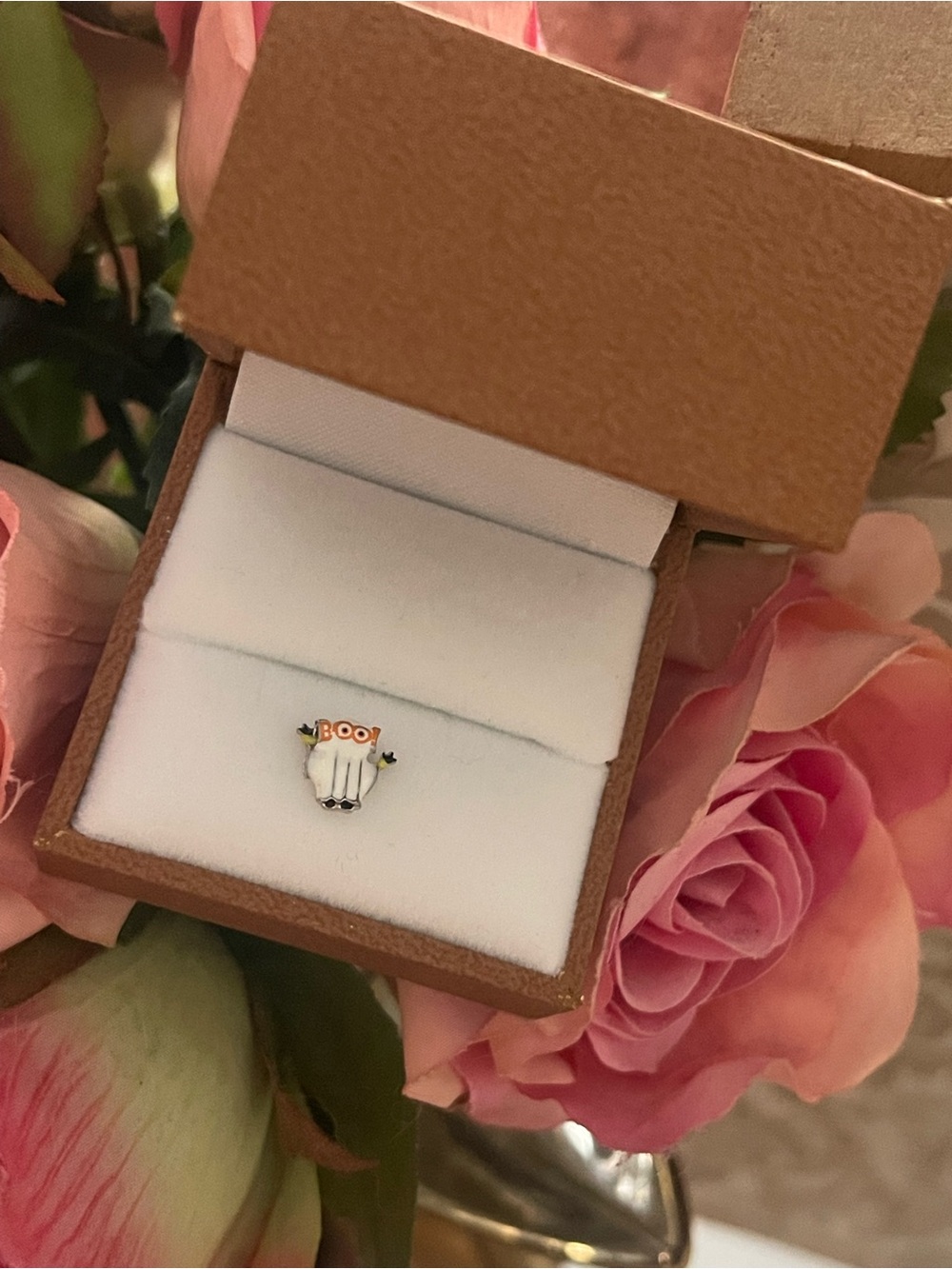 Origami Owl boo ghost glasses charm